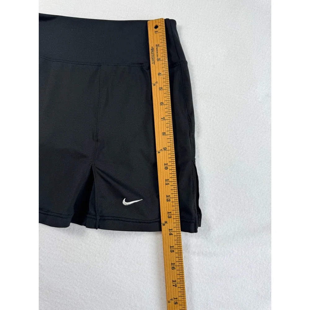 Athletic‎ Nike Womens Medium Skort Black Dri-FIT Tennis Golf Built-in Shorts